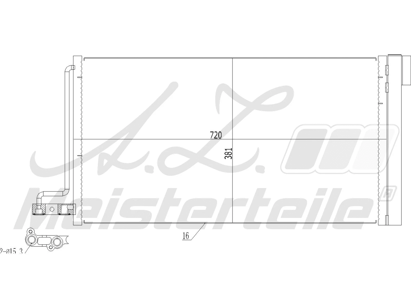 Condenser, air conditioning (AZMT-45-030-1000)