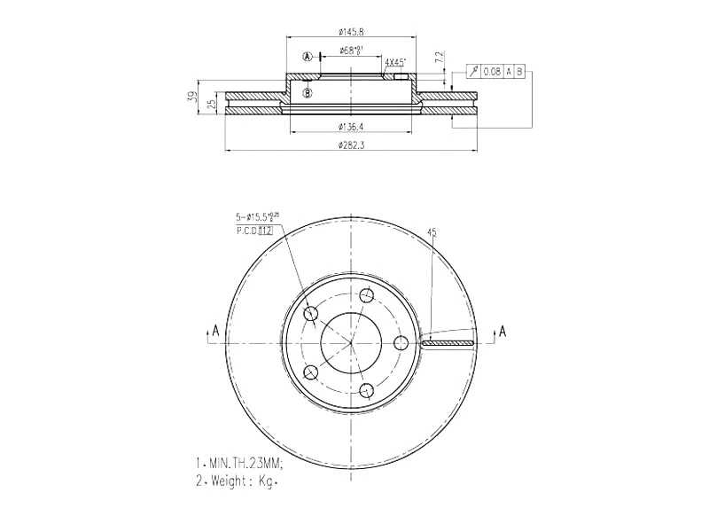 Brake Disc (AZMT-44-024-1021)