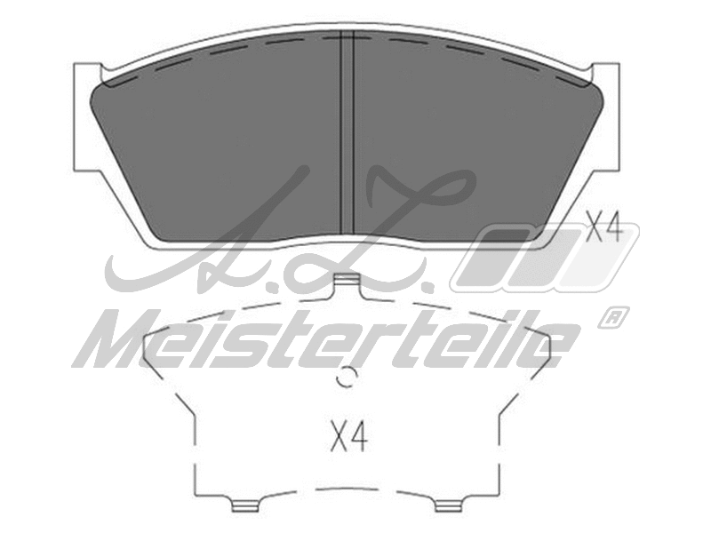Brake Pad Set, disc brake (AZMT-44-022-2244)