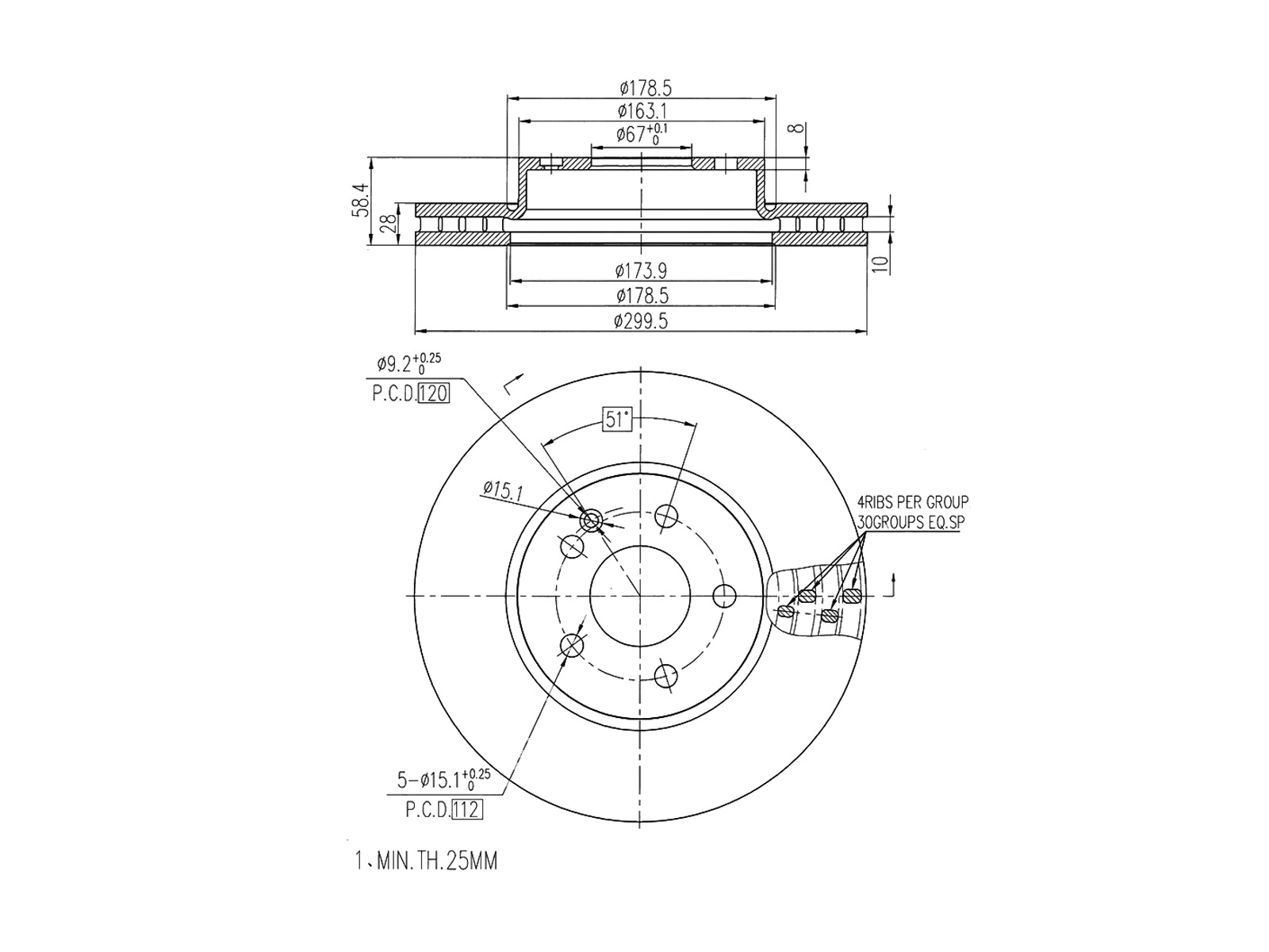 Brake Disc (AZMT-44-024-1116)