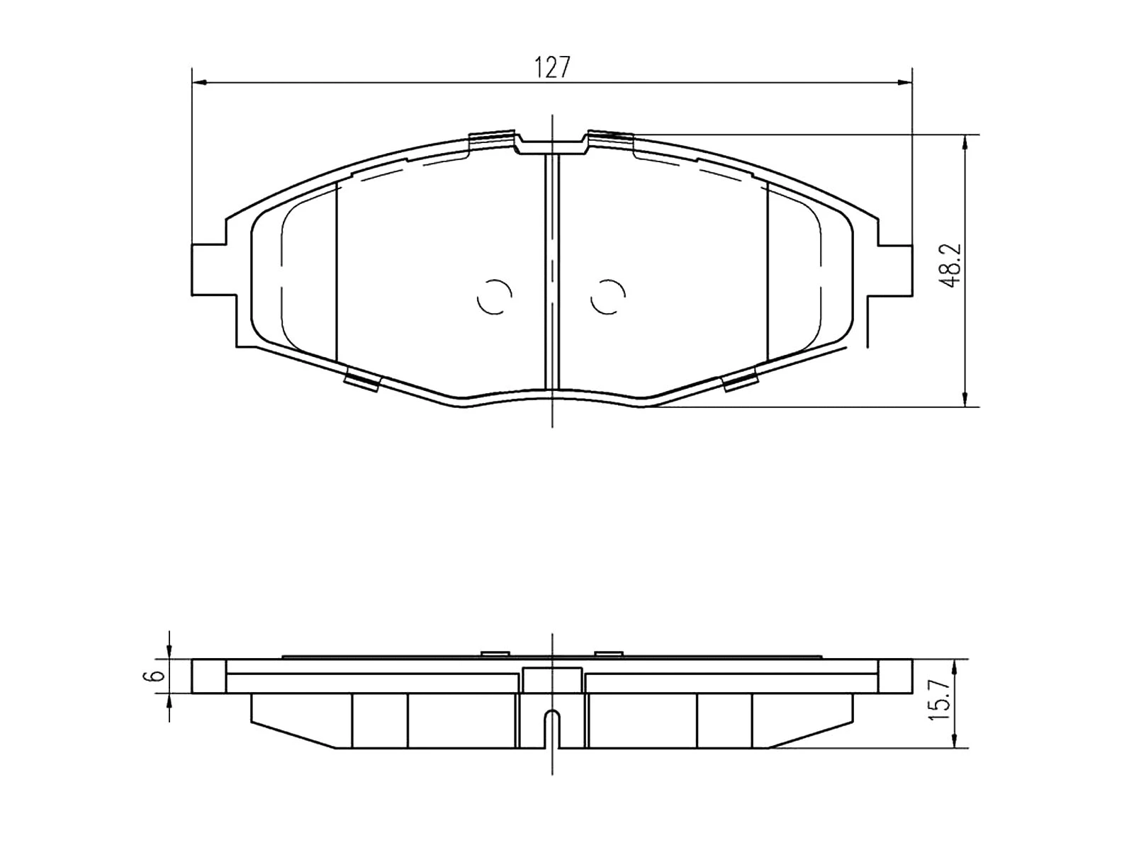 Brake Pad Set, disc brake (AZMT-44-022-1065)