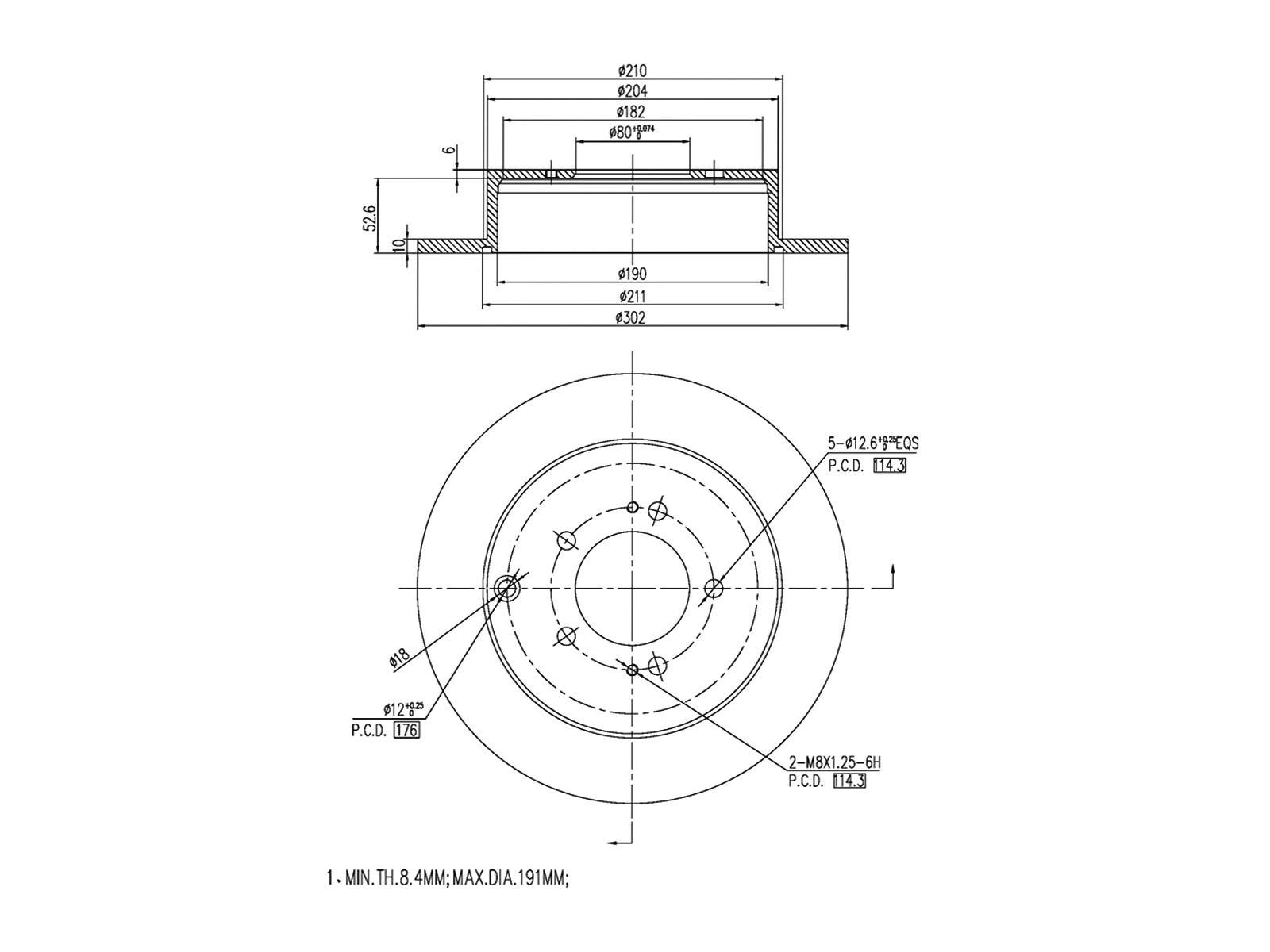 Brake Disc (AZMT-44-024-1376)