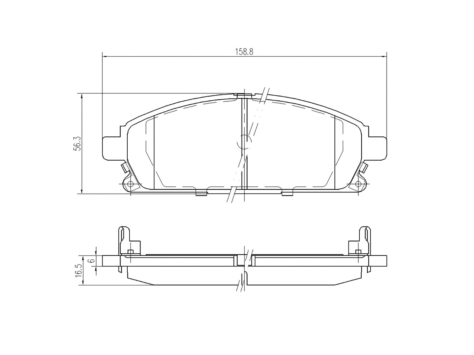 Brake Pad Set, disc brake (AZMT-44-022-1043)