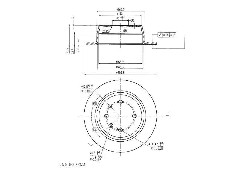 Brake Disc (AZMT-44-024-1438)