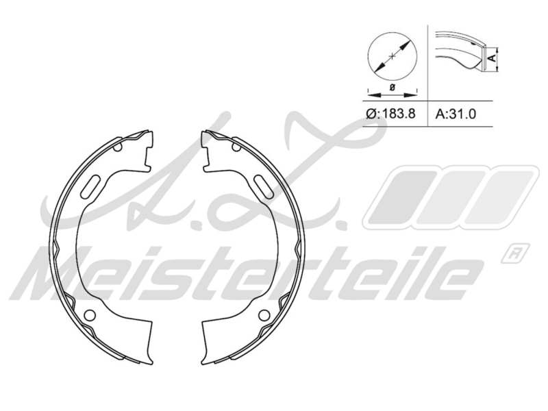 Brake Shoe Set (AZMT-44-026-1189)