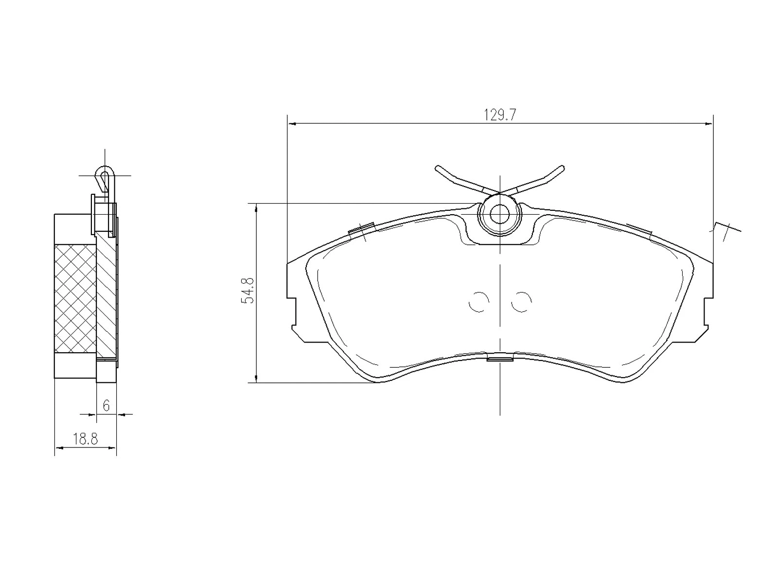 Brake Pad Set, disc brake (AZMT-44-022-1474)