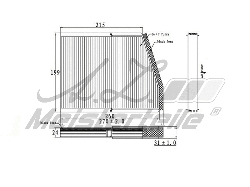 Filter, cabin air (AZMT-41-010-1513)