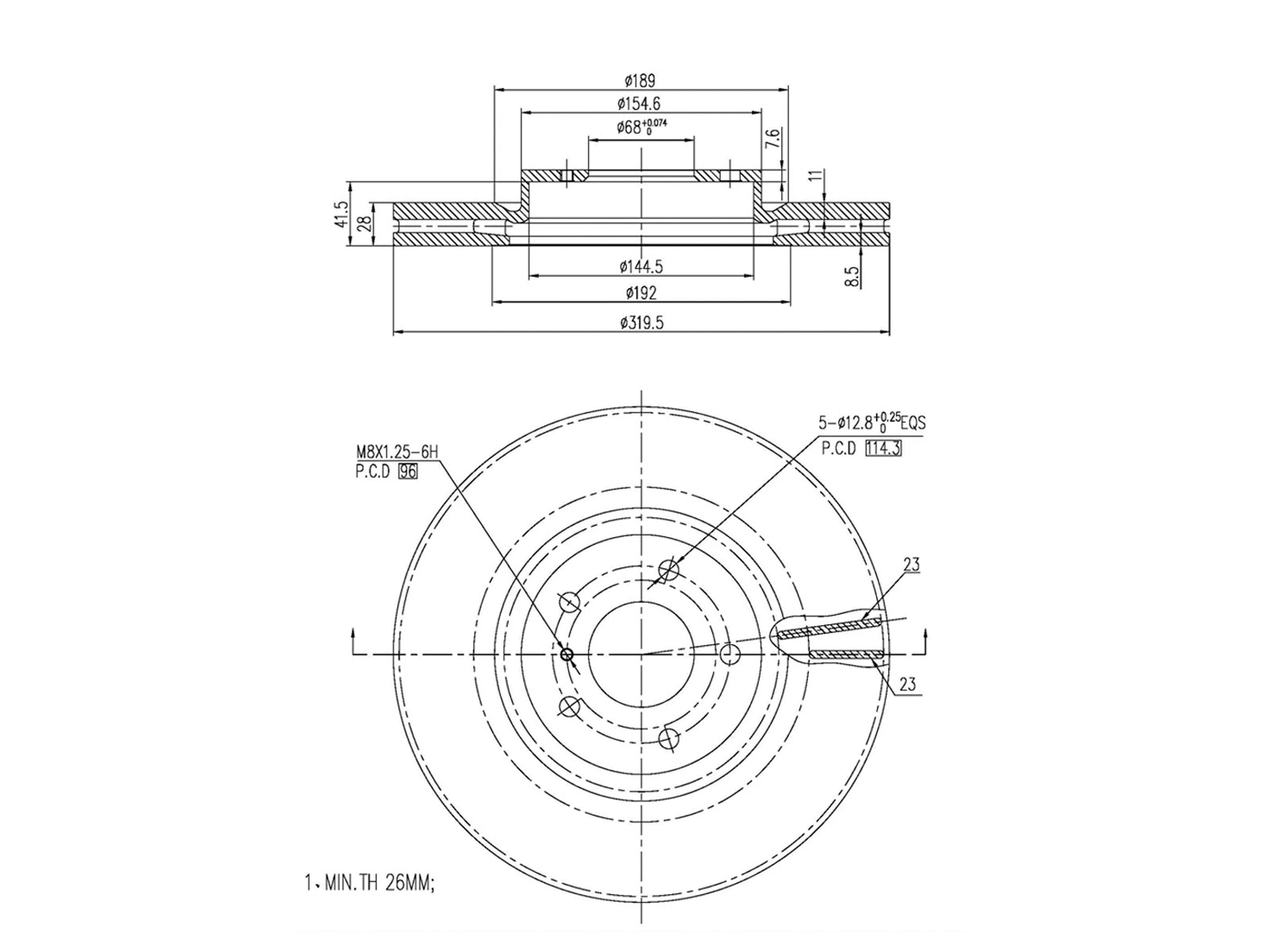 Brake Disc (AZMT-44-024-1251)