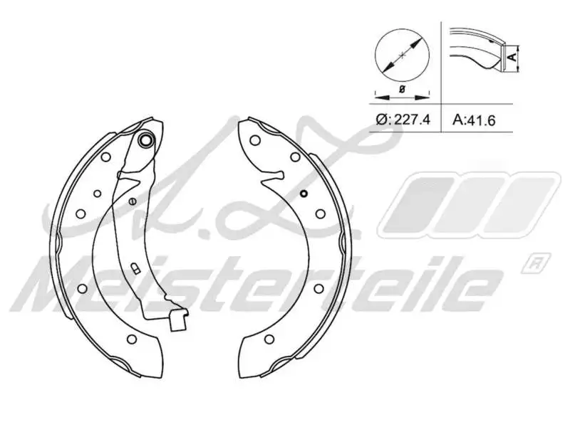 Brake Shoe Set (AZMT-44-026-1086)