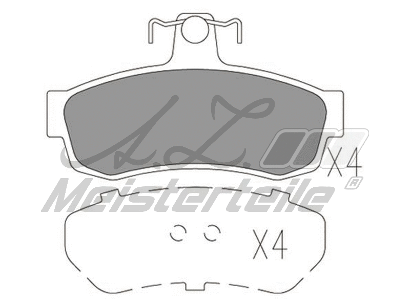 Brake Pad Set, disc brake (AZMT-44-022-2496)