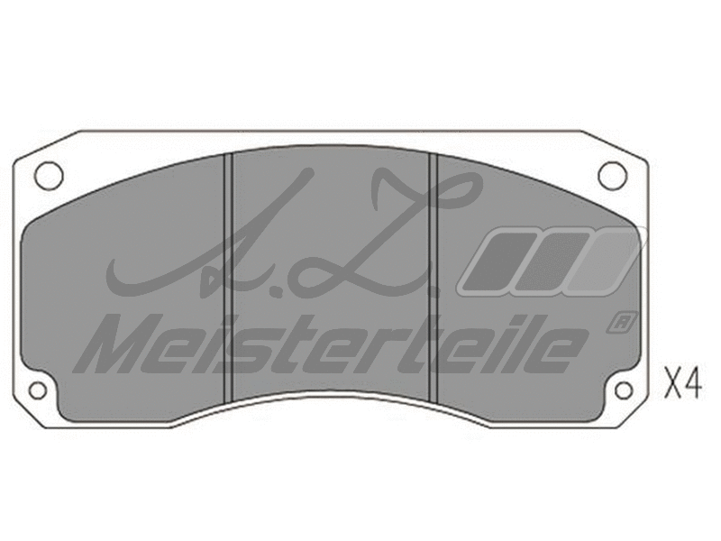 Brake Pad Set, disc brake (AZMT-44-022-2437)