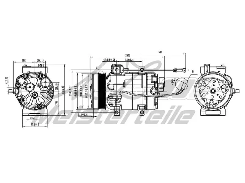 Compressor, air conditioning (AZMT-45-041-1108)