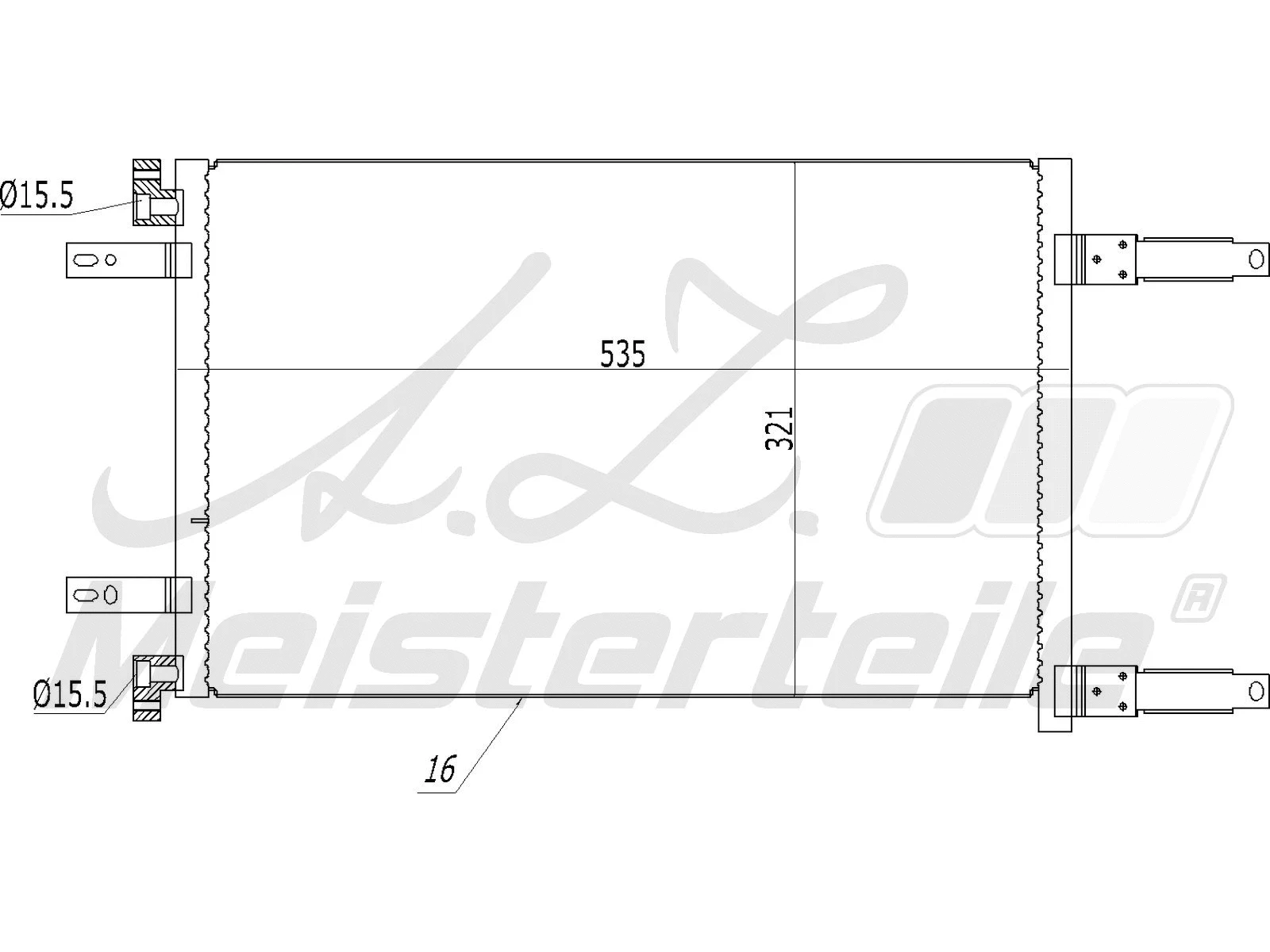 Condenser, air conditioning (AZMT-45-030-1188)