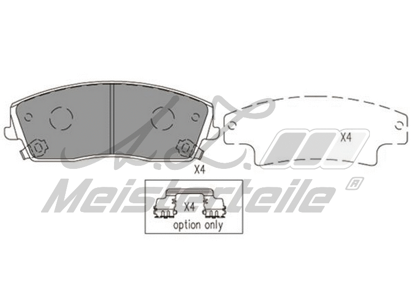 Brake Pad Set, disc brake (AZMT-44-022-1766)
