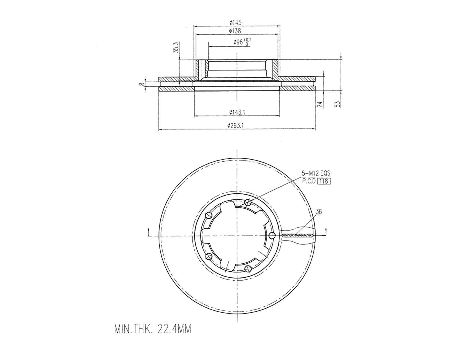 Brake Disc (AZMT-44-024-1480)