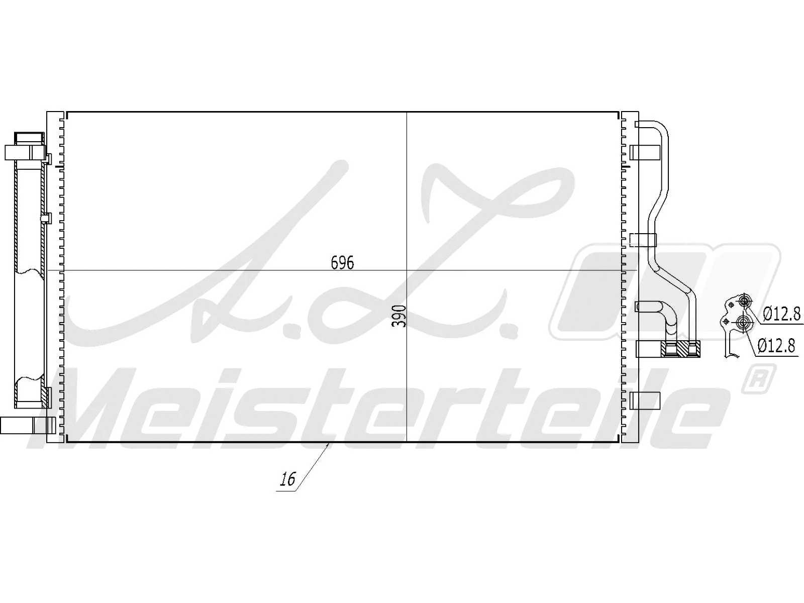 Condenser, air conditioning (AZMT-45-030-1162)