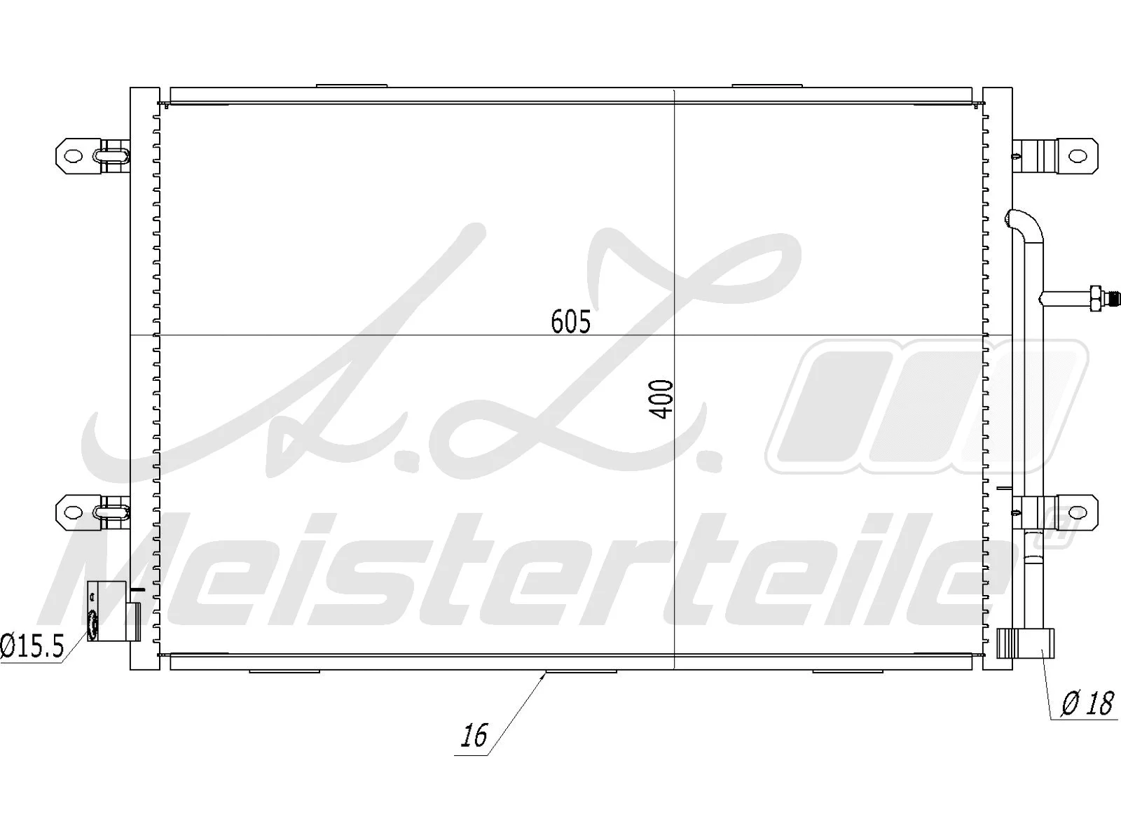 Condenser, air conditioning (AZMT-45-030-1066)