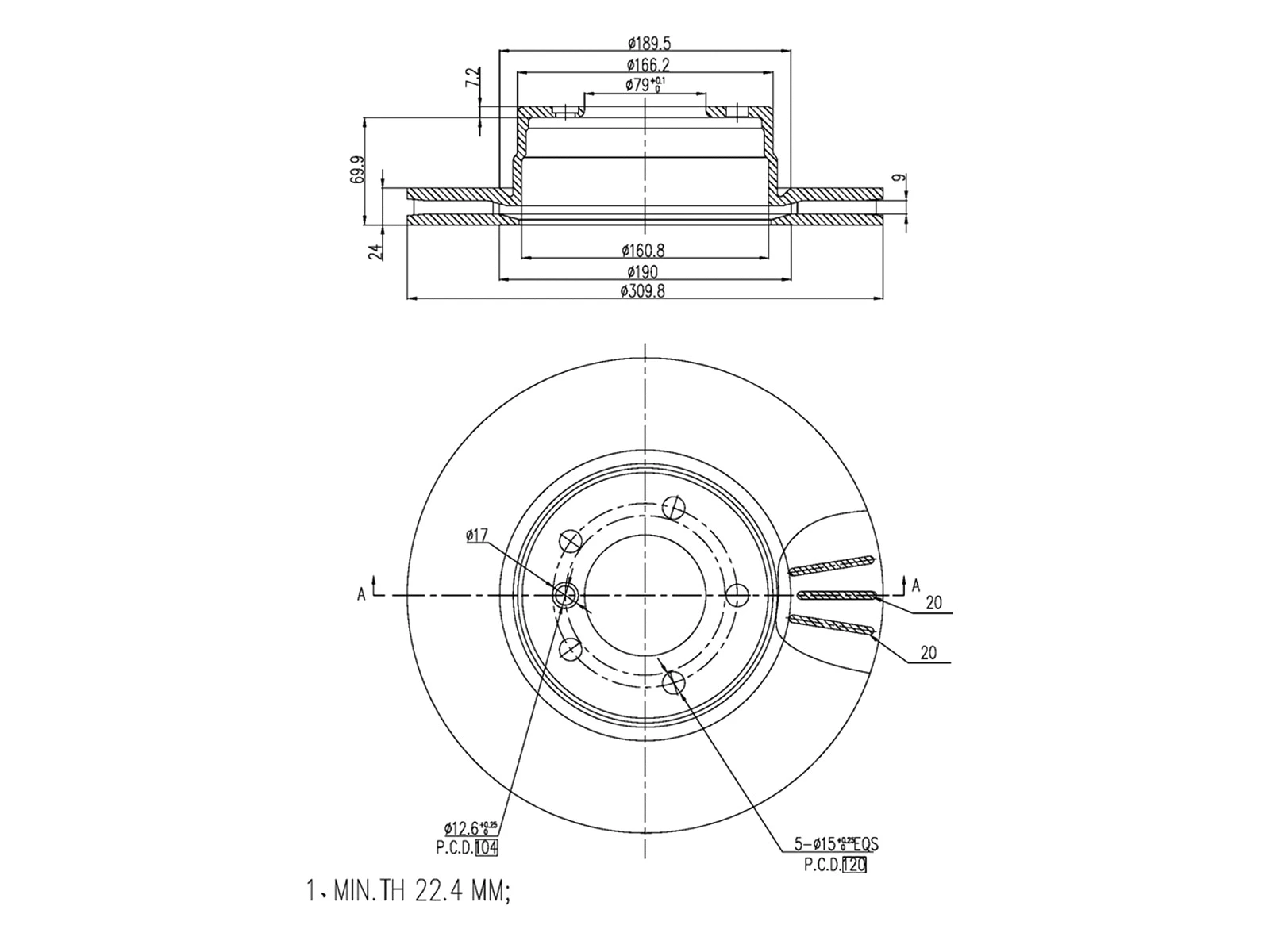 Brake Disc (AZMT-44-024-1147)