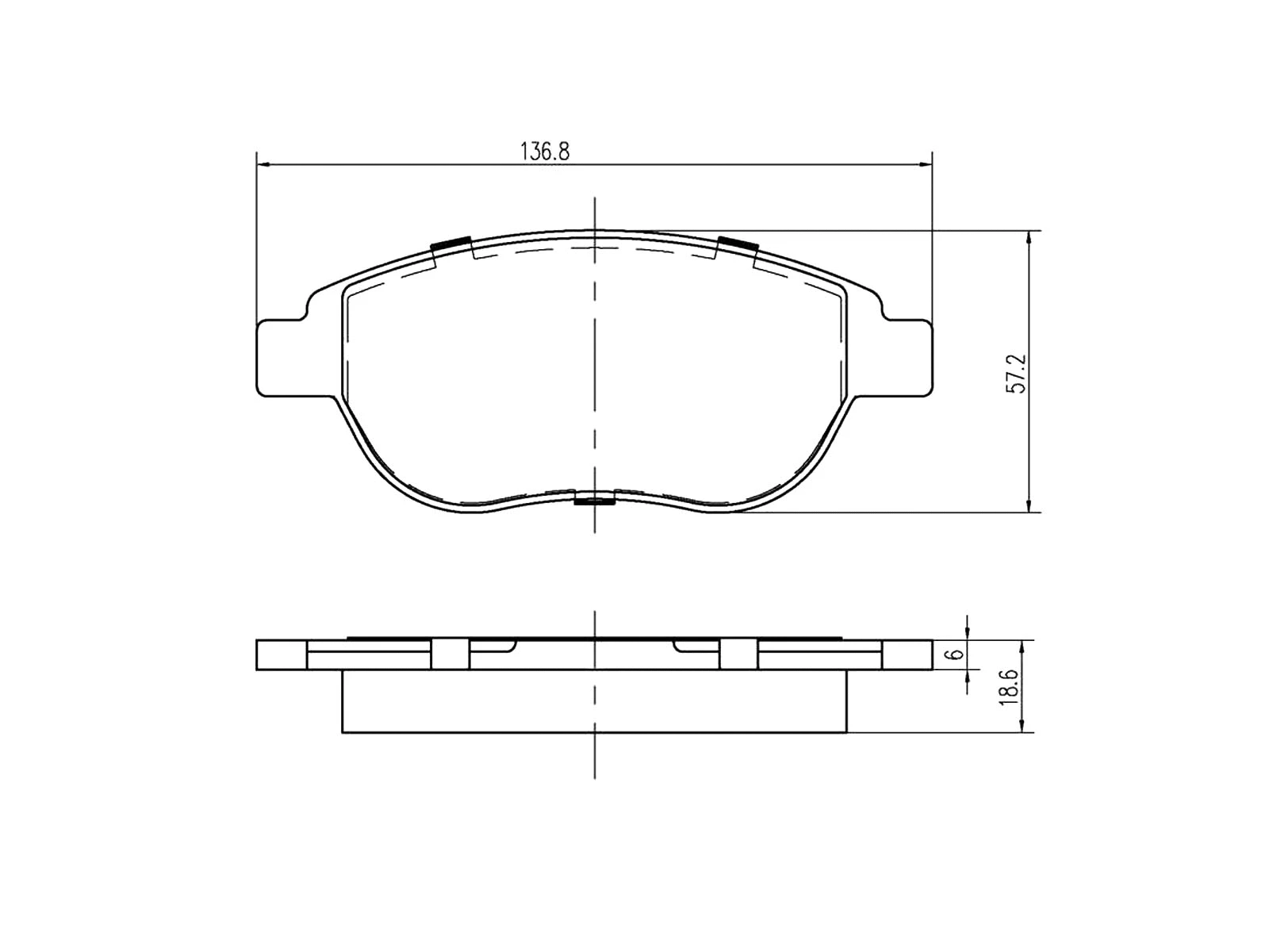 Brake Pad Set, disc brake (AZMT-44-022-1117)