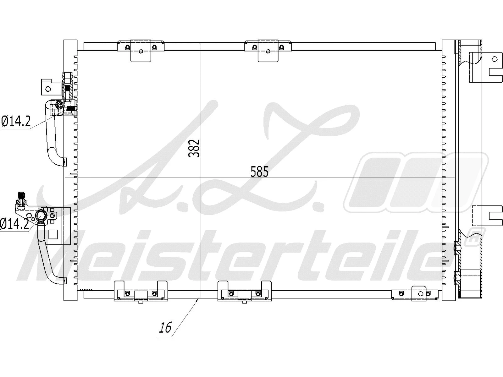 Condenser, air conditioning (AZMT-45-030-1040)