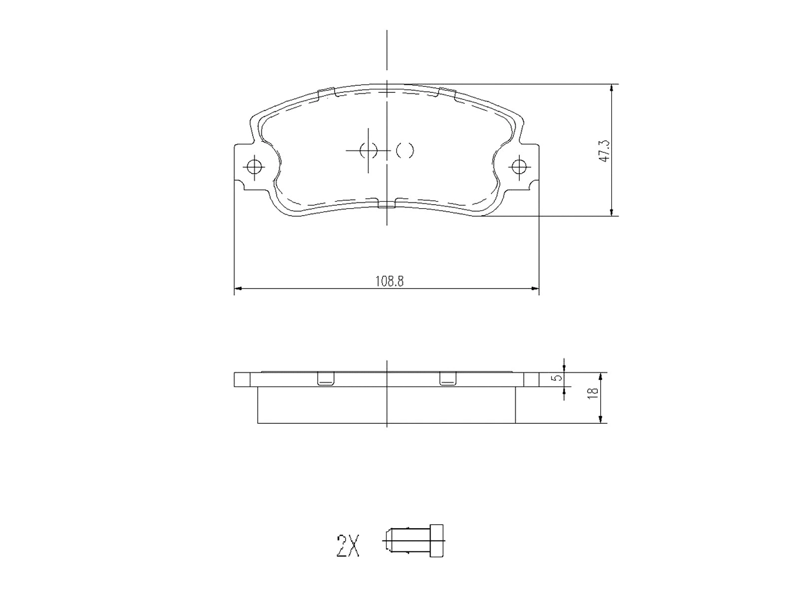 Brake Pad Set, disc brake (AZMT-44-022-1281)