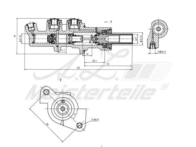 Brake Master Cylinder (AZMT-44-110-1102)