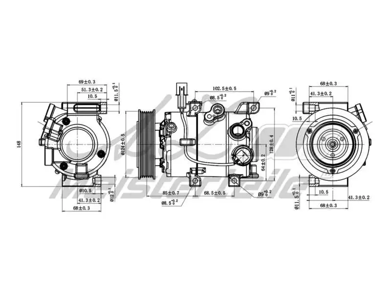 Compressor, air conditioning (AZMT-45-041-1011)