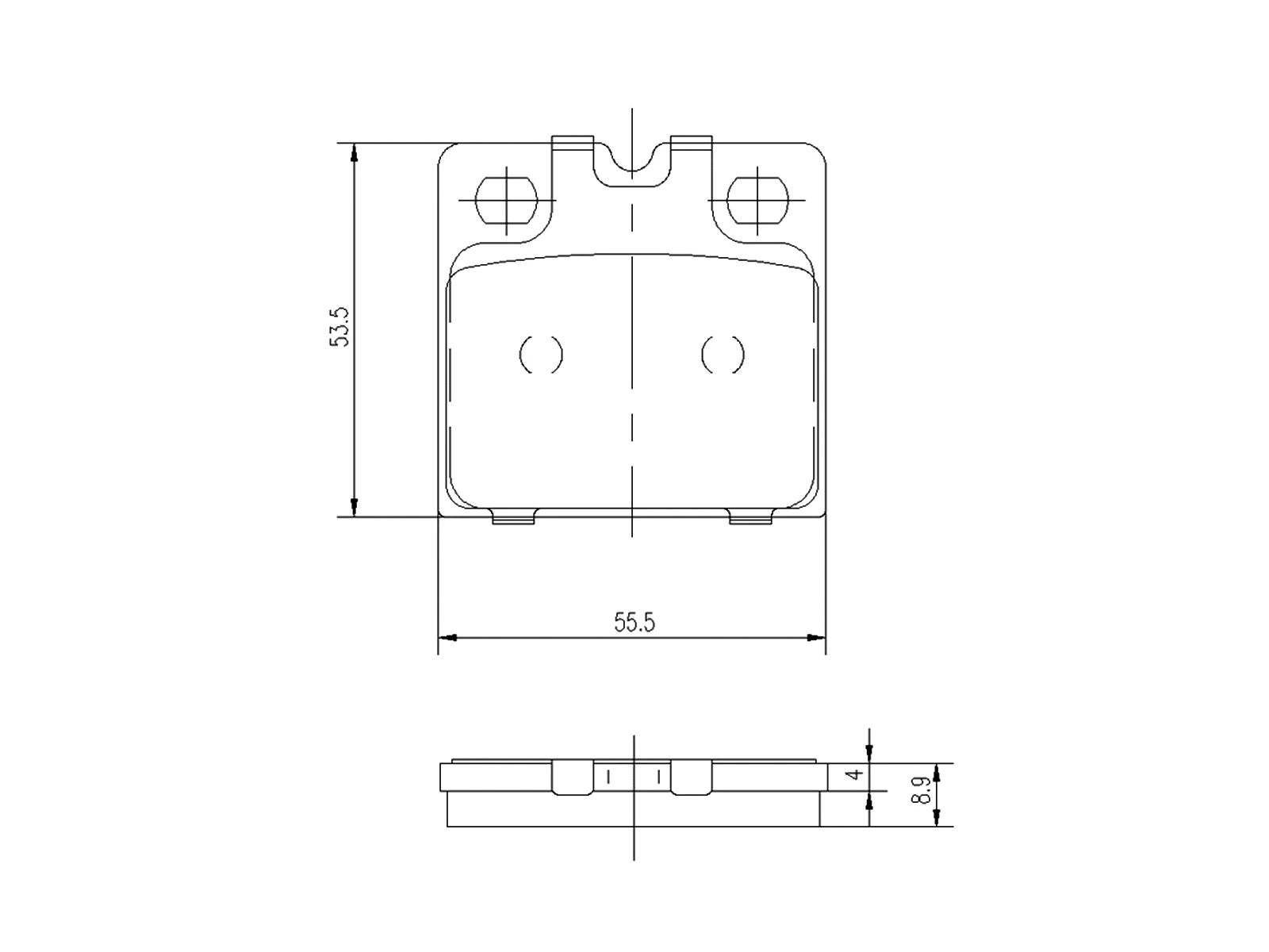 Brake Pad Set, disc brake (AZMT-44-022-1270)