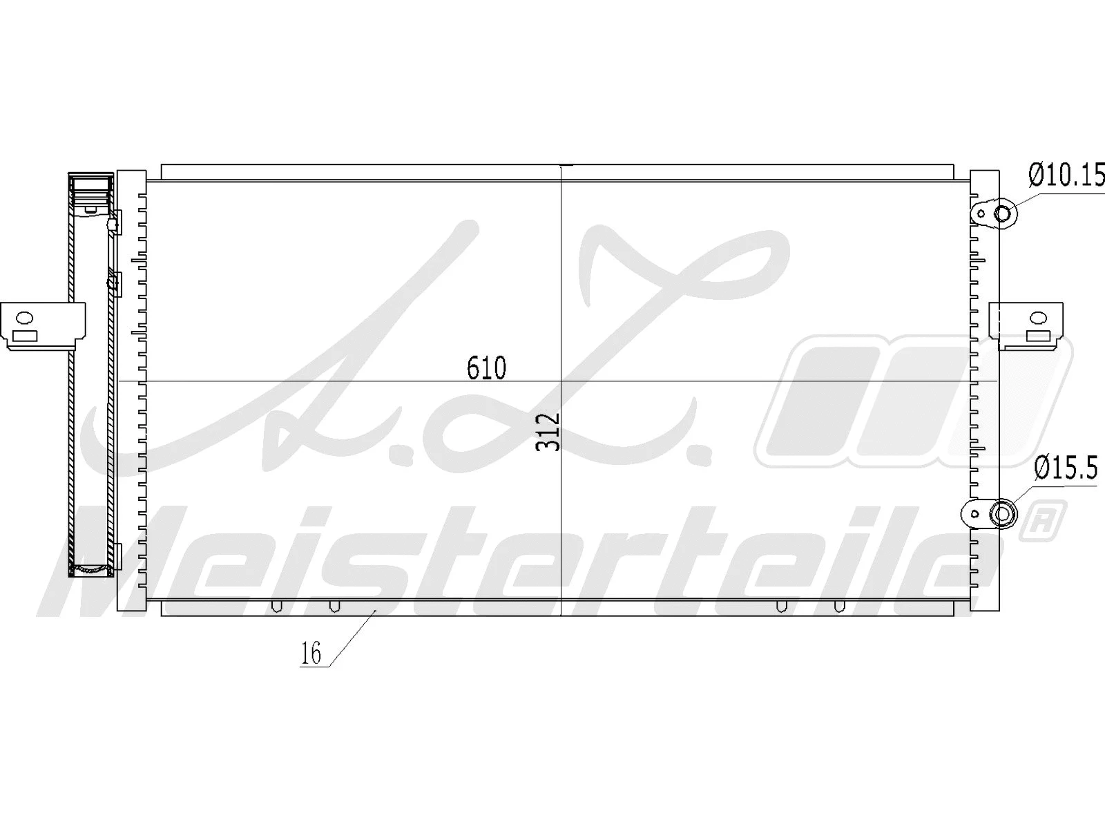 Condenser, air conditioning (AZMT-45-030-1051)