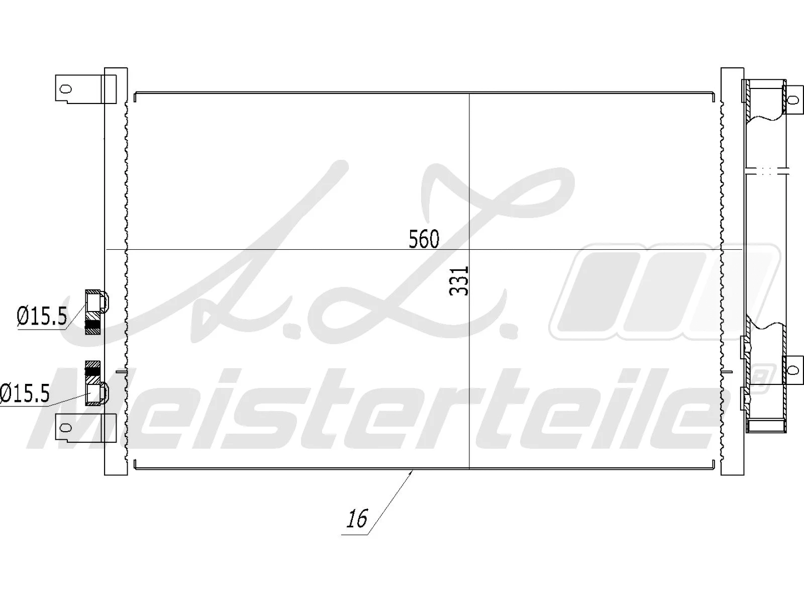 Condenser, air conditioning (AZMT-45-030-1335)