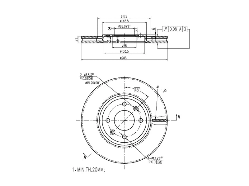 Brake Disc (AZMT-44-024-1454)