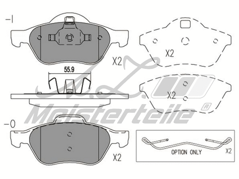 Brake Pad Set, disc brake