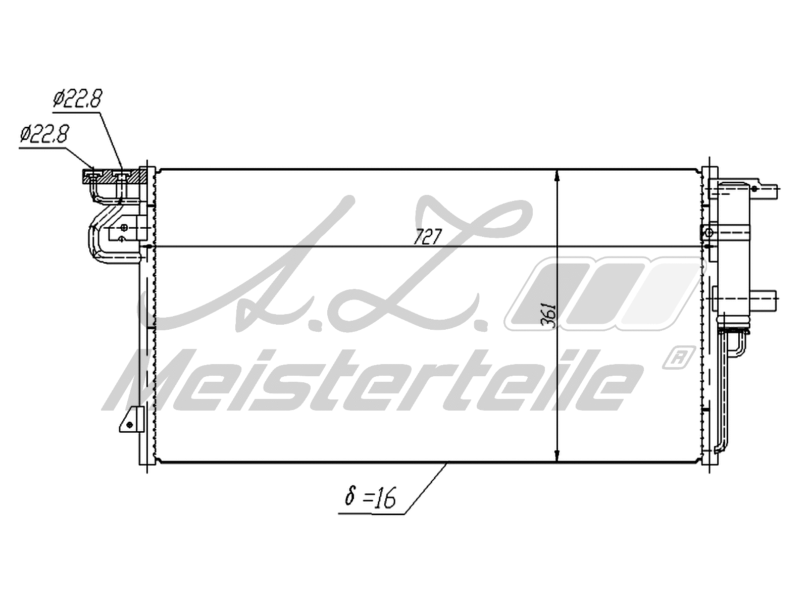Condenser, air conditioning (AZMT-45-030-1681)
