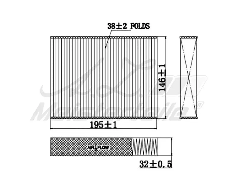 Filter, cabin air (AZMT-41-010-1460)