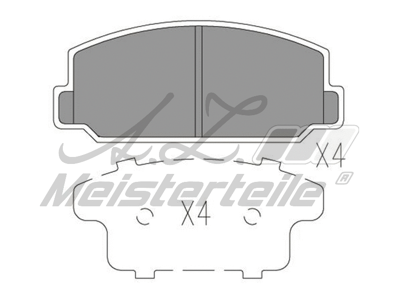 Brake Pad Set, disc brake (AZMT-44-022-2157)