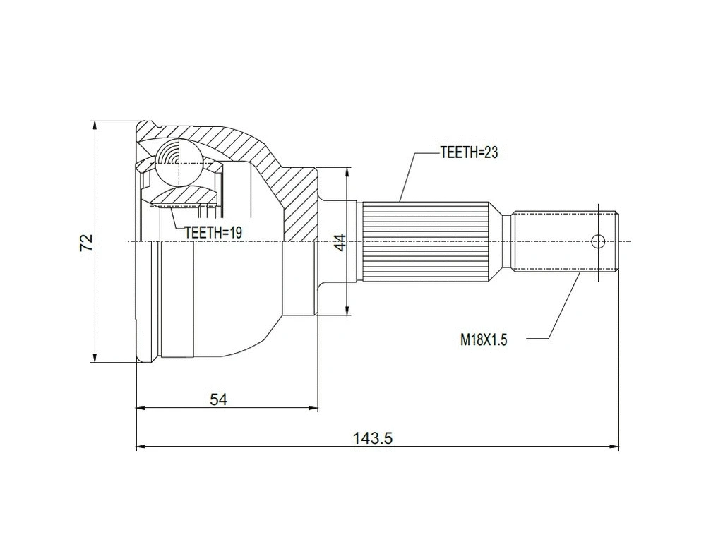 Joint Kit, drive shaft (AZMT-43-030-1043)