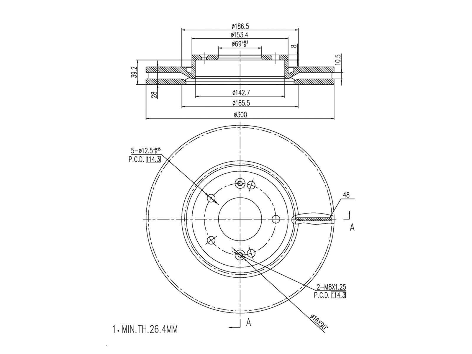 Brake Disc (AZMT-44-024-1322)