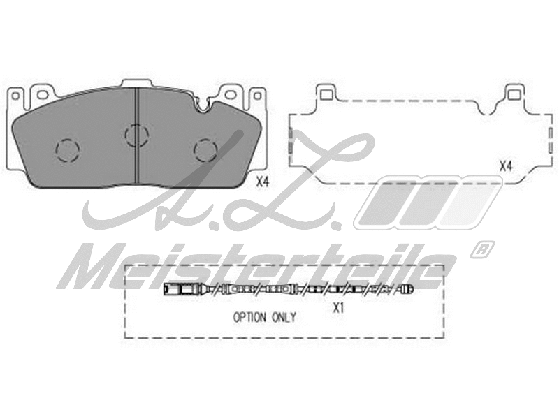 Brake Pad Set, disc brake (AZMT-44-022-2064)