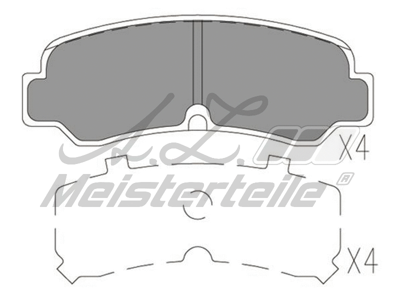 Brake Pad Set, disc brake (AZMT-44-022-2419)