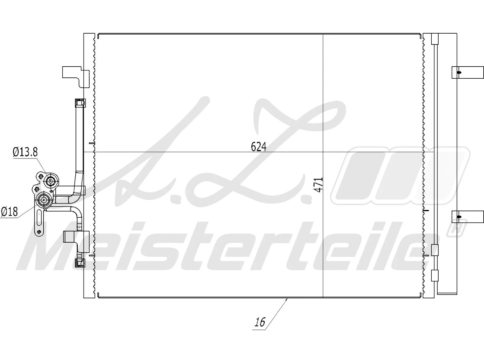 Condenser, air conditioning (AZMT-45-030-1330)