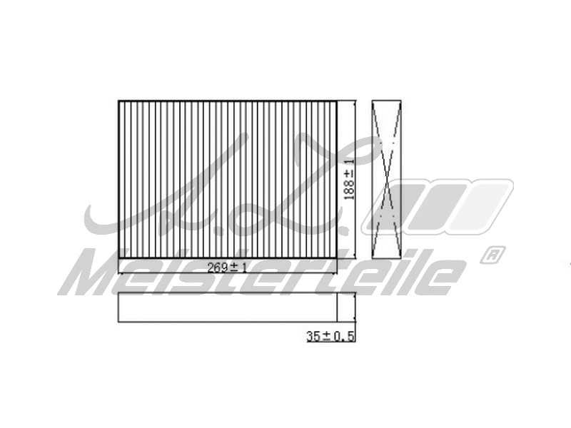 Filter, cabin air (AZMT-41-010-1681)