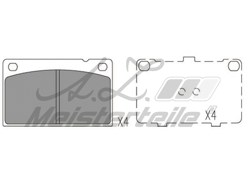 Brake Pad Set, disc brake (AZMT-44-022-1774)