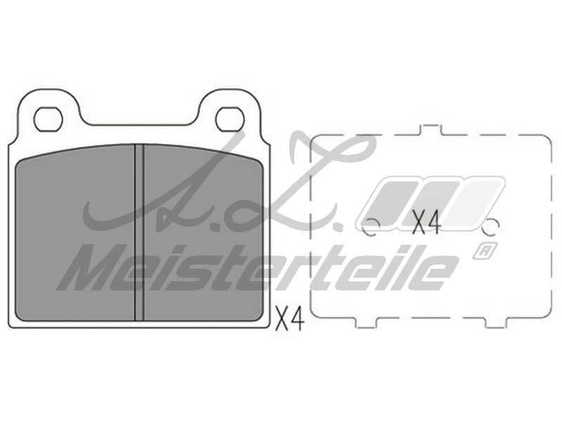Brake Pad Set, disc brake (AZMT-44-022-2110)