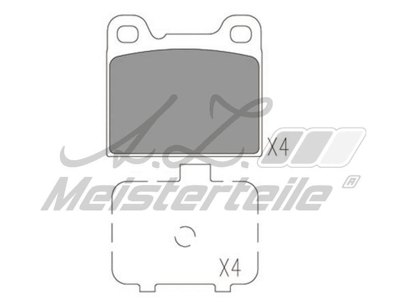 Brake Pad Set, disc brake (AZMT-44-022-1586)