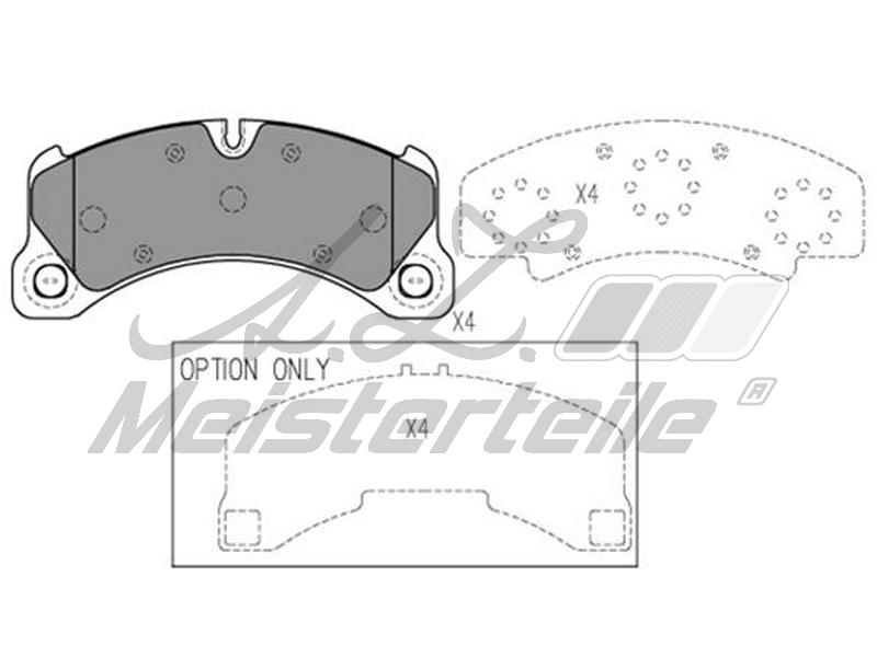 Brake Pad Set, disc brake (AZMT-44-022-2059)
