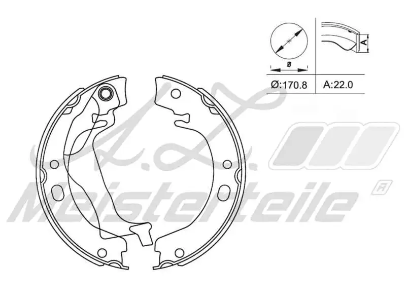 Brake Shoe Set (AZMT-44-026-1283)