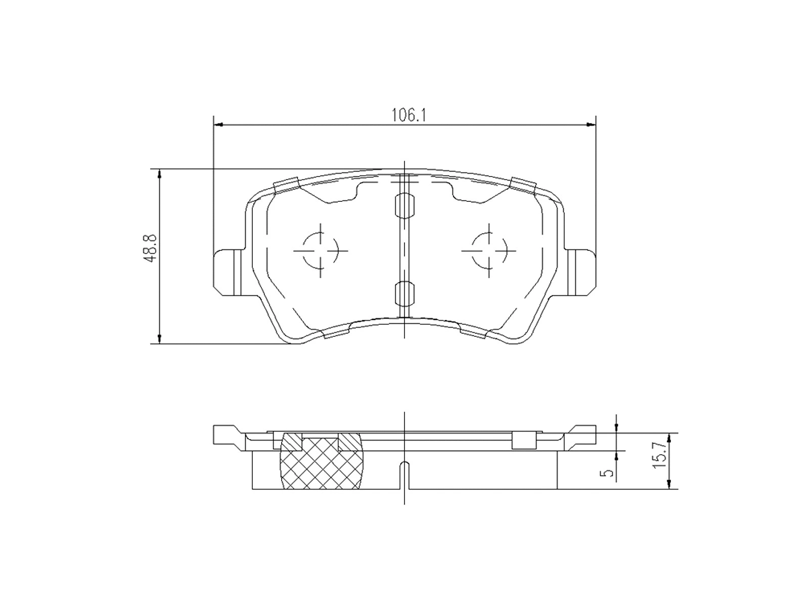 Brake Pad Set, disc brake (AZMT-44-022-1251)
