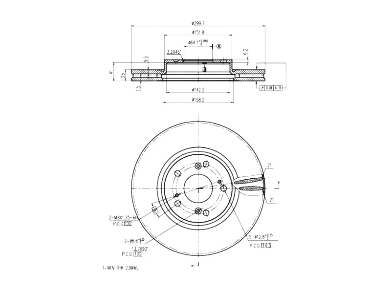 Brake Disc (AZMT-44-024-1256)