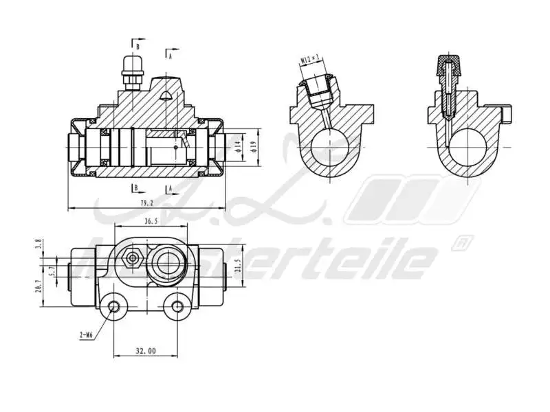 Wheel Brake Cylinder (AZMT-44-111-1118)