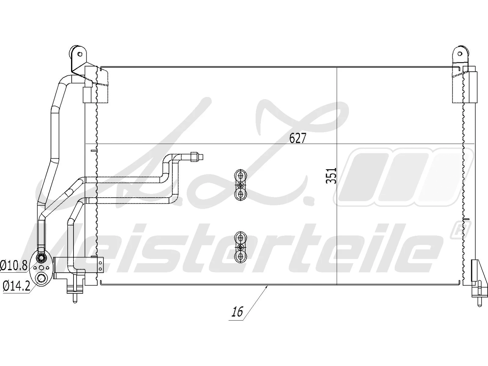 Condenser, air conditioning (AZMT-45-030-1376)